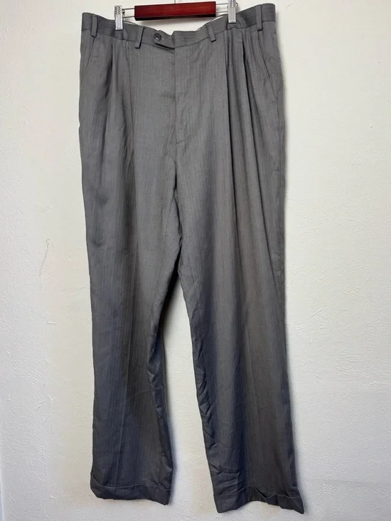 Lauren‎ Ralph Lauren Gray Cuffed Hem Trousers