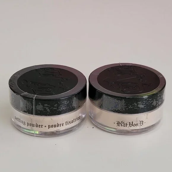 2 Kat Von D Mini Loose Setting Powder Translucent NEW Sealed Set of 2