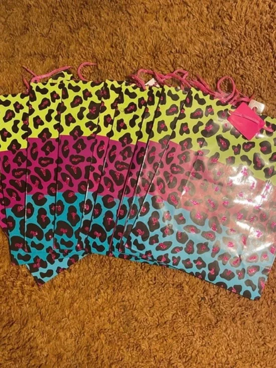 Leopard Print Gift Bags - Multi Color
