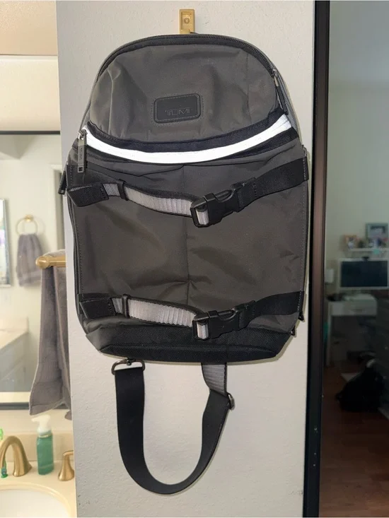Tumi Black and White Men’s Sling Belt Bag