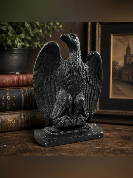 Vintage Cast Iron American Eagle Bookend Federal Americana Patriotic Decor