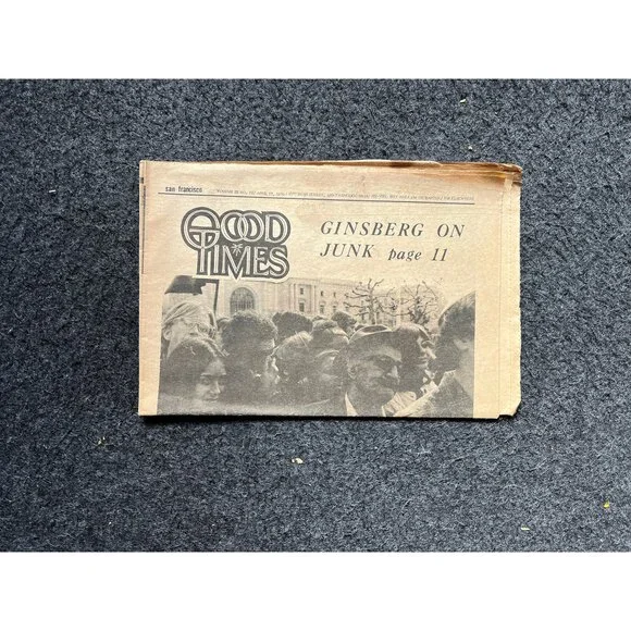 1970s High Times Underground Newspaper, Black Panther Party, Vintage Antique Co