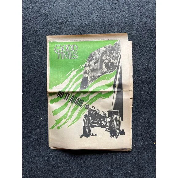 1970s High Times Underground Newspaper, Black Panther Party, Vintage Antique Co