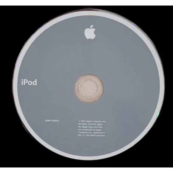 Apple iPod Software CD 2Z691-5528-A Drivers Utilities 2005 Mac Windows‎