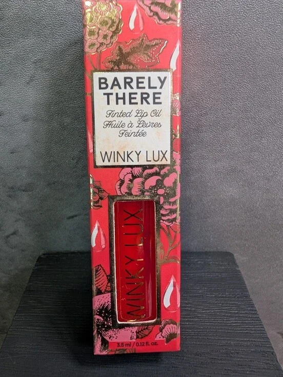 Winky Lux Barely There Tinted Lip Oil Flush Coral 0.12 oz Full Size