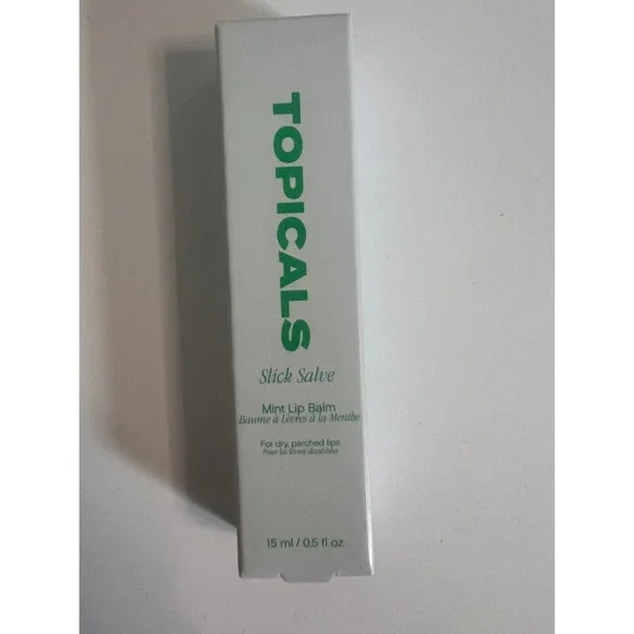 Topicals Slick Salve Mint Lip Balm 0.5 oz New In Box Hydrating Treatment