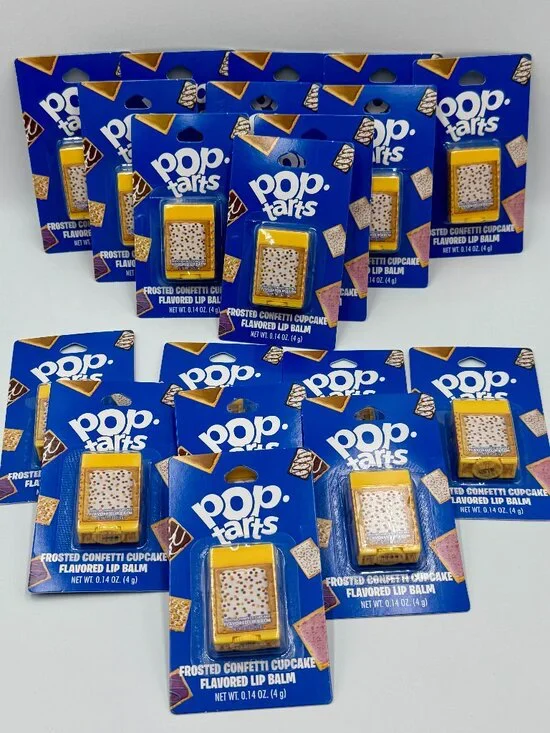 19 Pieces Pop-Tarts Frosted Confetti Cupcake Flavored Lip Balms Bundle
