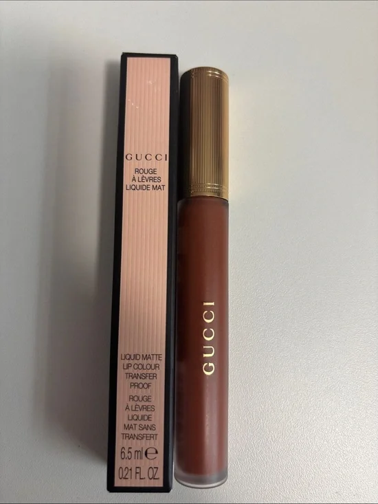 Gucci Liquid Matte Lipstick — Warm Brown Matte