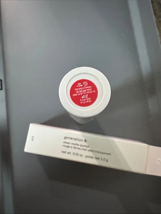 New Glossier GENERATION G Sheer Matte Lipstick Zip