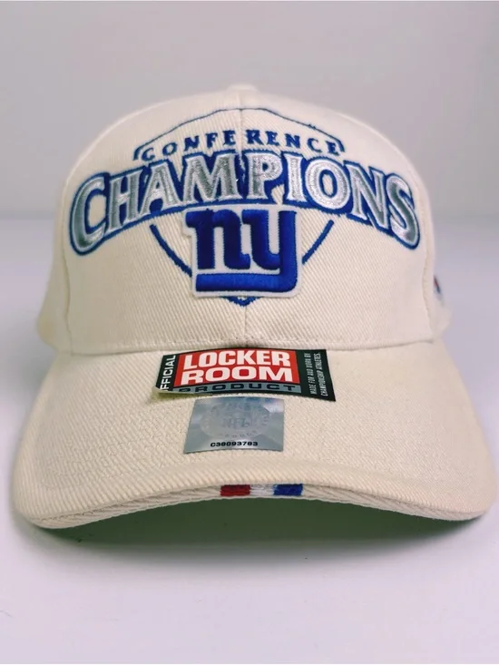 NY Giants 2007 NFC Champions Super Bowl XLII Locker Room Hat Cap NFL OSFA