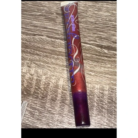 Urban Decay Lip Junkie‎ Lip Gloss Gash Deep Red Metallic Shimmer Tube Full Size