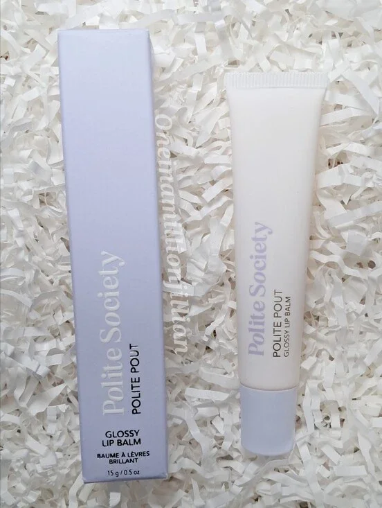 Polite Society Polite Pout Glossy Lip Balm - Coconut Cream