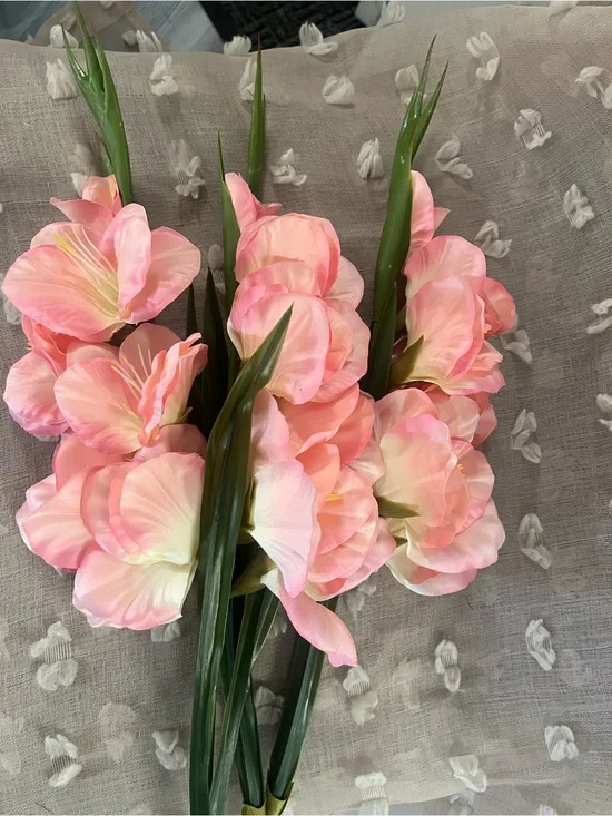 Artificial Pink Gladiolus Stem - Home Accents