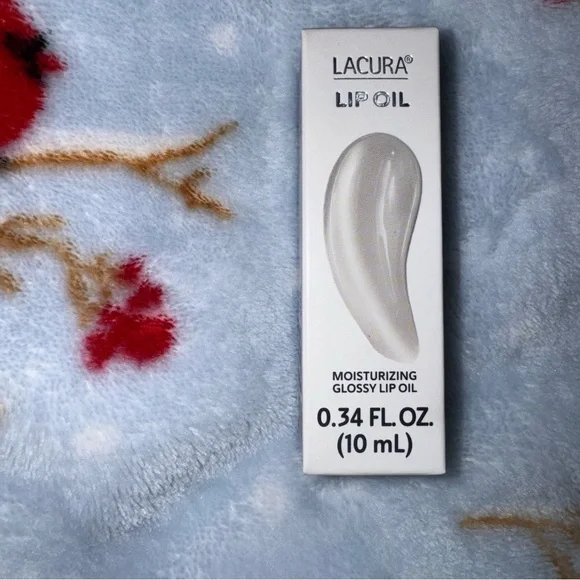 Lacura Moisturizing Glossy Lip Oil Clear Hydrating Shine 0.34oz NIB Aldi Beauty!