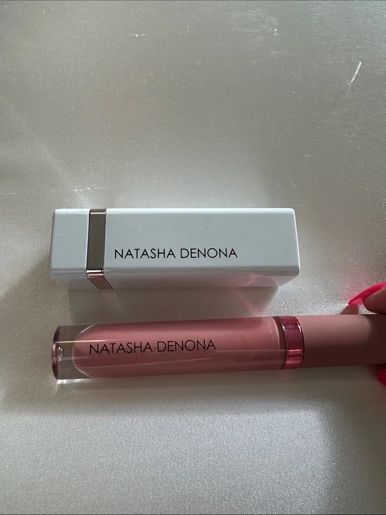 Natasha Denona I Need A Nude Lipstick in Averyl & Lip Gloss in Peony