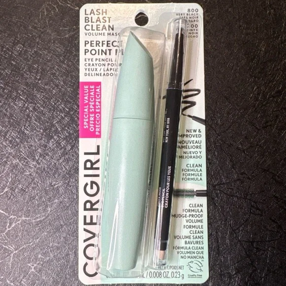 COVERGIRL Lash Blast Clean 800 Mascara - Perfect Point Plus Eyeliner 200 Pencil