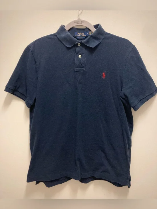 Polo Ralph Lauren Navy Polo with Red Pony Embroidery