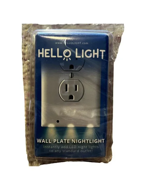 HelloLight Nightlight Wall Light Hello Light Night Light LED Duplex White