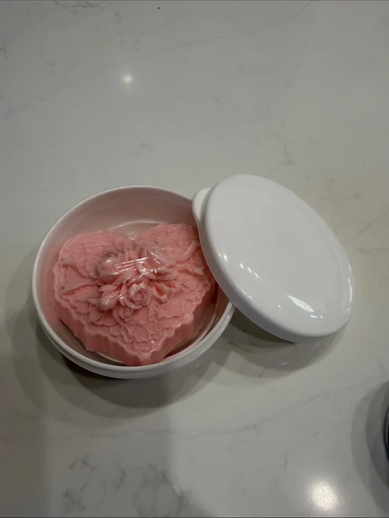 Travel Soap container in white— color