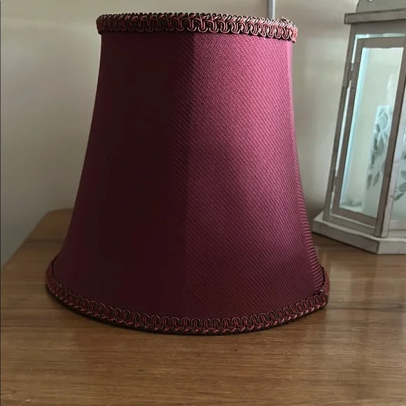 Elegant Burgundy Lampshade