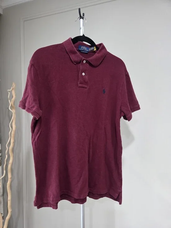 Polo by Ralph Lauren Men’s Burgundy Polo Shirt Sz.XL