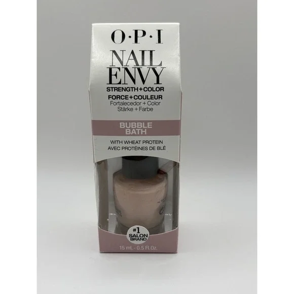 OPI Nail Envy Strength + Color Bubble Bath Nail Strengthener New in box