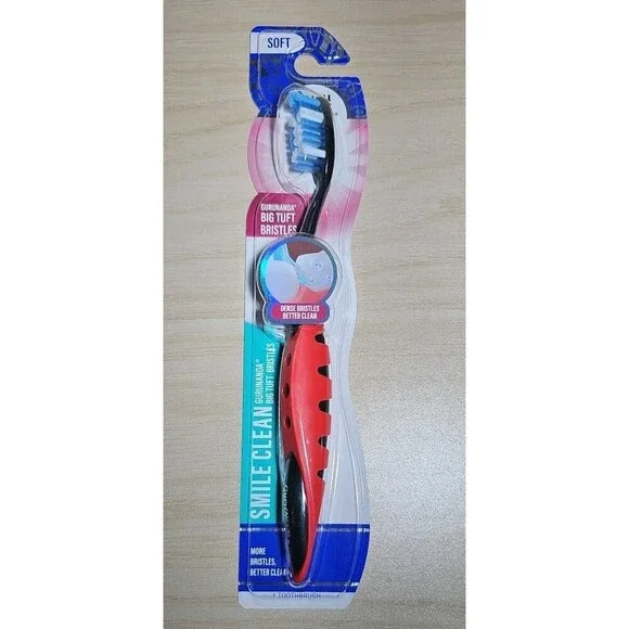 GuruNanda Smile Clean Toothbrush - Big Soft Bristles - 1 Count (Pack of 1)