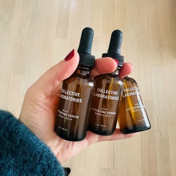 Collective Laboratories Revive Activating Serum Ginseng Biotin 3 Pack 1oz 30ml