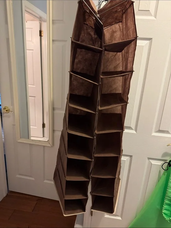 Hanging Shoe and Accessory Organizer - 8 Compartments Each hanging organizer