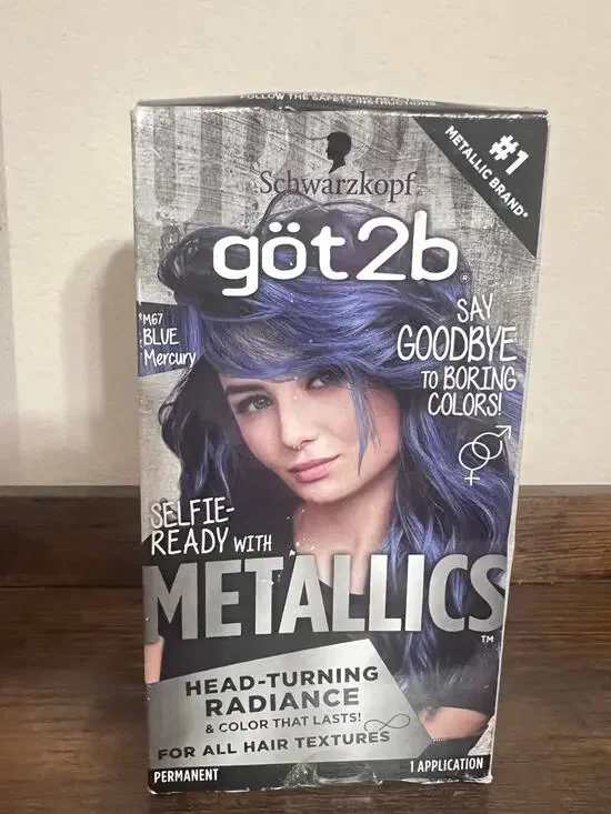 Schwarzkopf Got2b Metallics Permanent M67 Blue Mercury