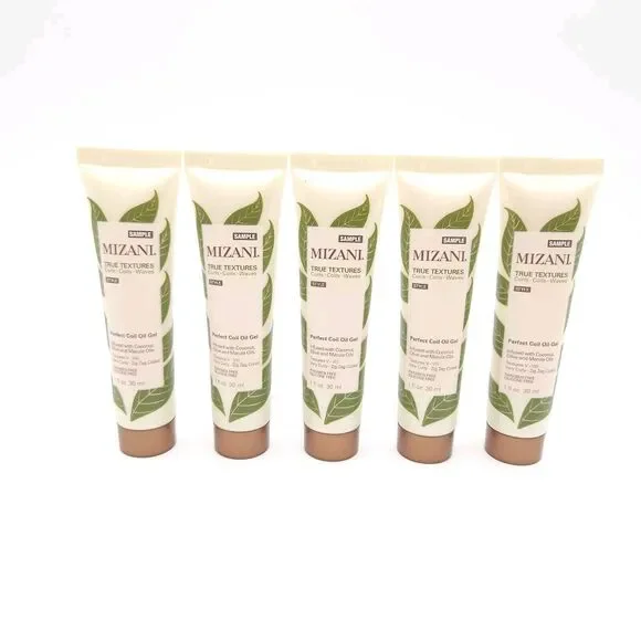 5x Mizani True Textures Perfect Coil‎ Oil Gel Sample 1oz Curls Waves Lot Bundle