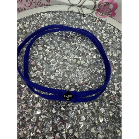 Prana head band hair Double-Strap Elastic Headband in Royal Blue by