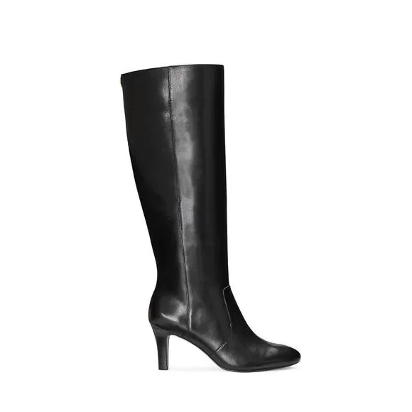 Ralph Lauren Womens 6 B Black Caelynn High Heel Boots DISPLAY OJ1
