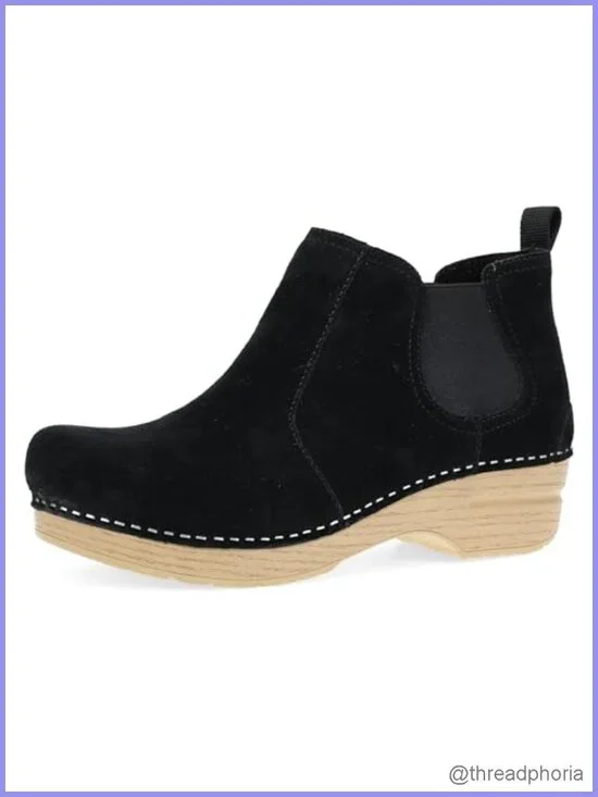 Dansko Women's Frankie Waterproof Suede Ankle Bootie PU Sole