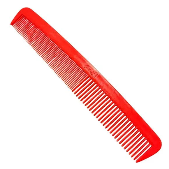 Vintage Goody Pocket Purse Comb Red Made‎ in USA 80s plastic Unbreakable