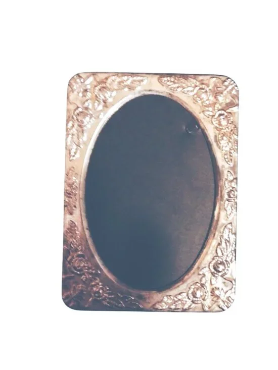 Silver Plate Decorative Photo Frame Oval Design 4x3 Inch Elegant Vintage Regency