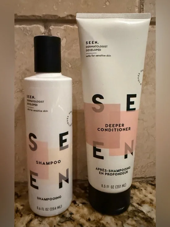 SEEN shampoo and deeper conditioner bundle set