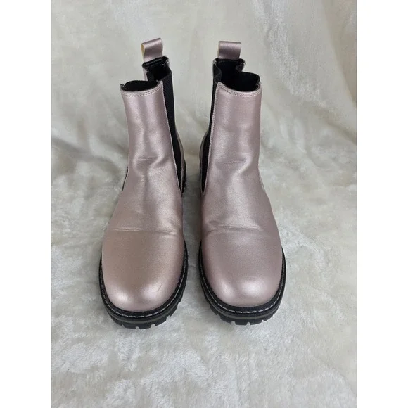 Corkys To Be Honest Metallic Rose Gold Chelsea Boots Lug‎ Sole Size 10