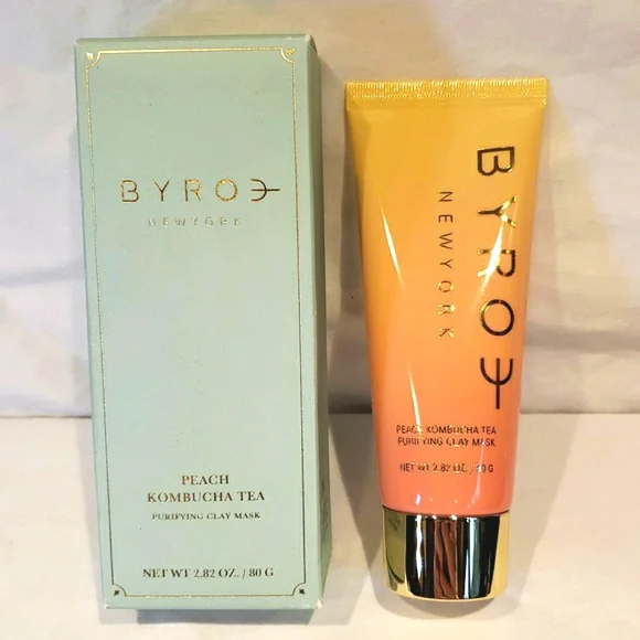 Byroe Peach Kombucha Tea Purifying Clay Mask 2.82 oz 80 ml