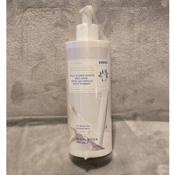 NEW Korres Multi-Vitamin Miracle Serum Mediterranean Donkey Milk 13.53oz 400mL