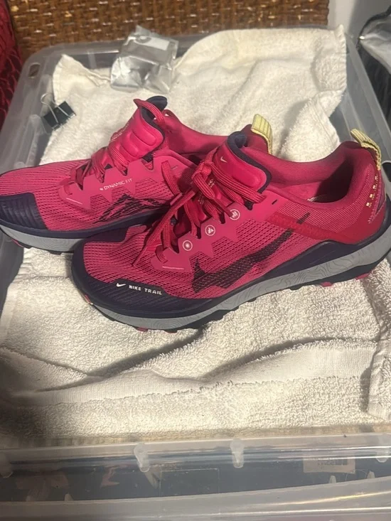 Nike Women’s Pink and Black Trail Running Shoes