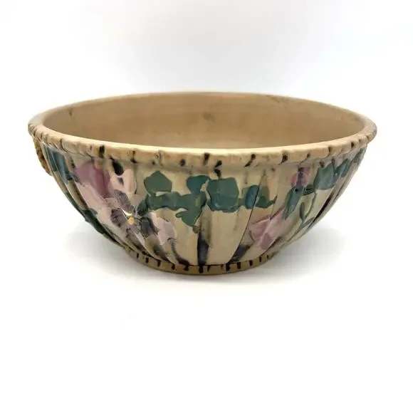 Vintage Weller Pottery Louella Vase Hand Painted American Art 