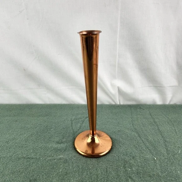Vintage Mid Century Modern‎ COPPERCRAFT GUILD Copper Bud Vase 8