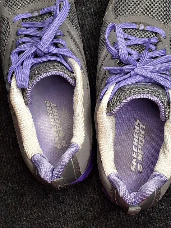 Skechers Sport Women's Gray & Purple Athletic Sneakers