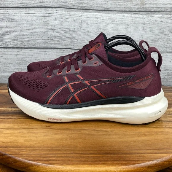 Asics Gel Kayano 31 Deep Mars Maroon Running Shoe 1011B867 Men’s 8 / Women’s 9.5