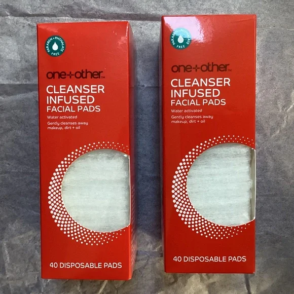 One+Other Cleanser Infused Facial Pads Bundle 40 disposable pads/box