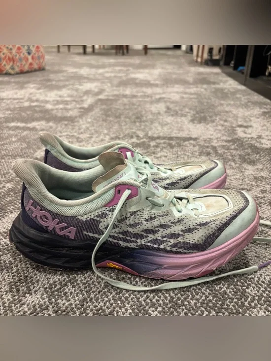 Hoka One One Speedgoat 5 Sunlit Ocean Night Shoes Womens U.S. 9.5B