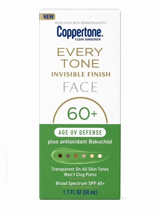 Coppertone Every Tone Invisible Finish Face SPF 60+