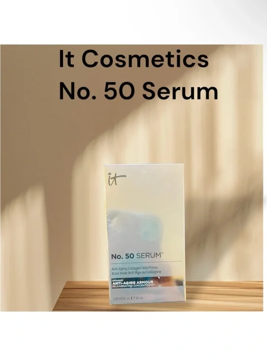 it cosmetics No. 50 Serum - iridescent pearl & gold packaging