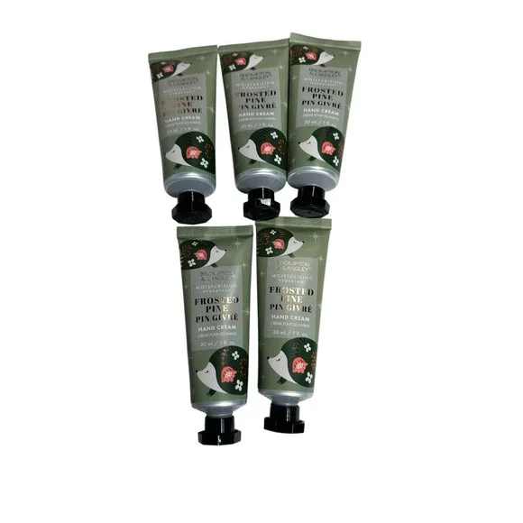 NEW brompton‎ & langley hand creams 1 oz lot of 5 FROSTED PINE